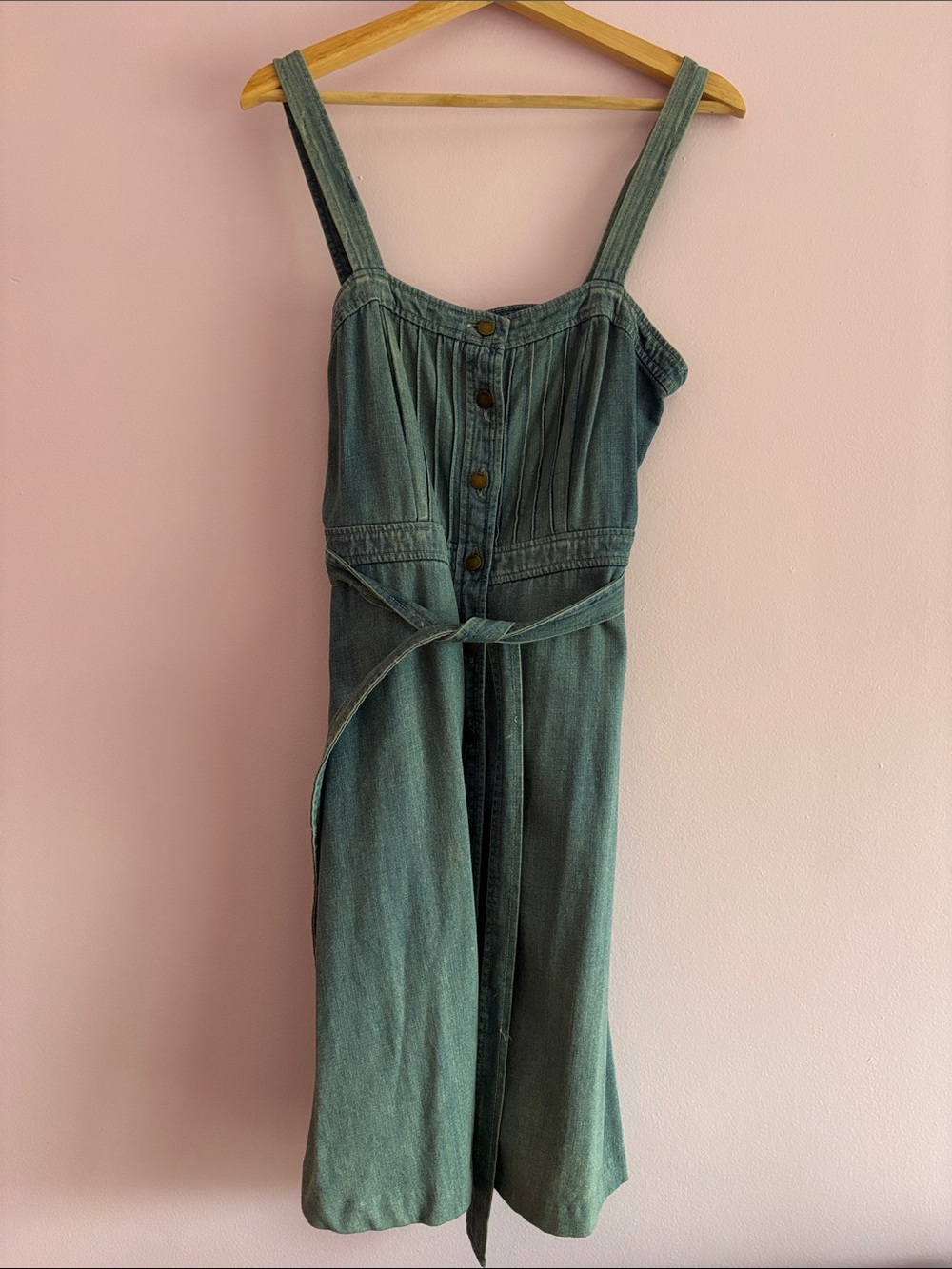 Gap Denim Women’s Jeans dress with Self-Tie Waist Size 8